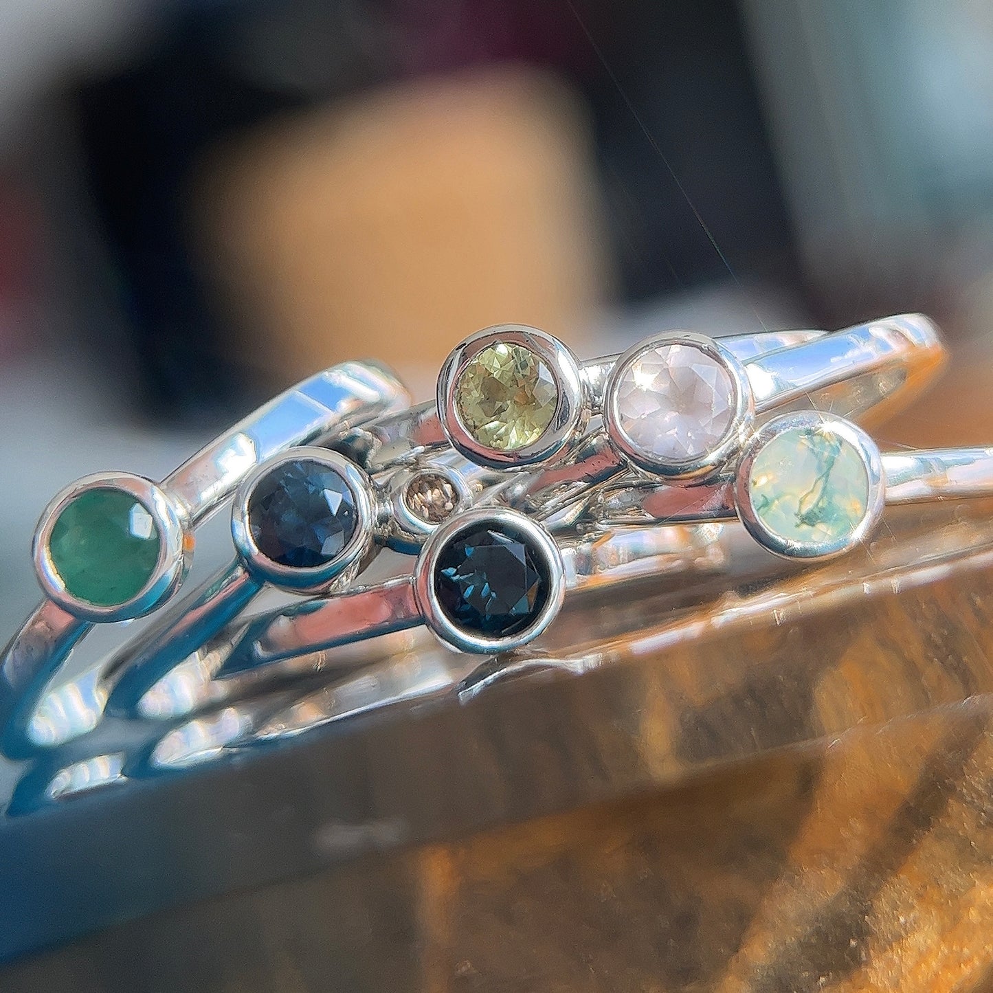 Candy Gemstone Stacking Rings - Create Your Own