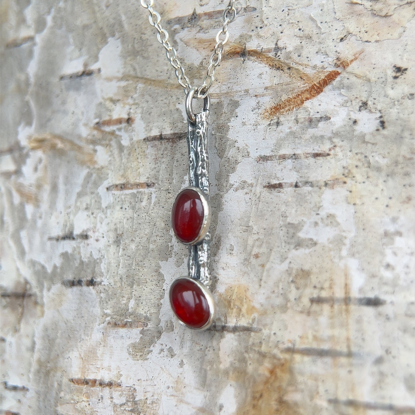 Carnelian Twig Pendant