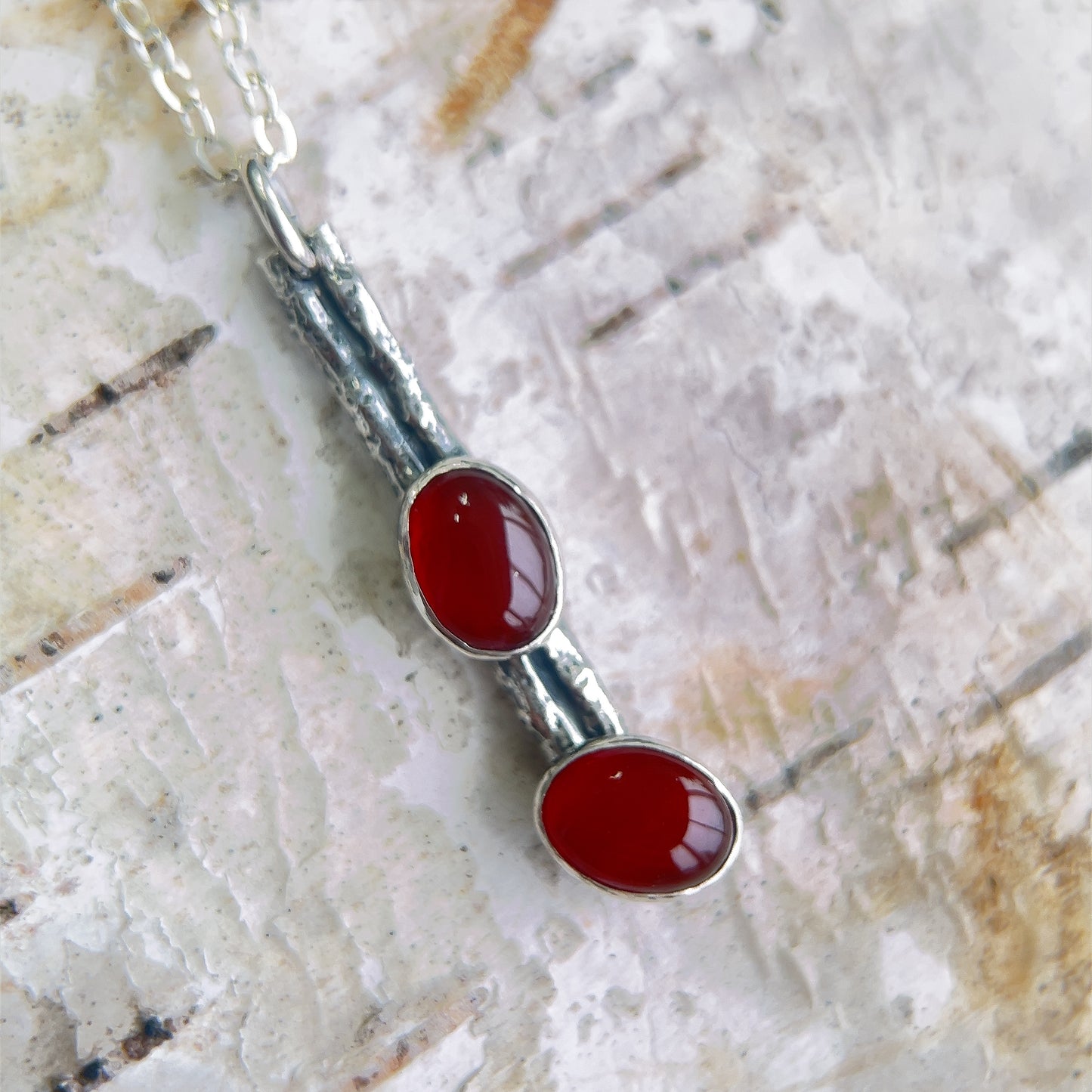 Carnelian Twig Pendant