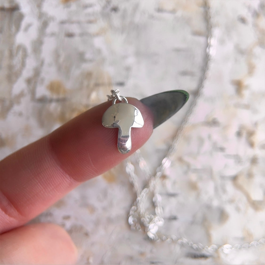 Micro Mushroom Necklace