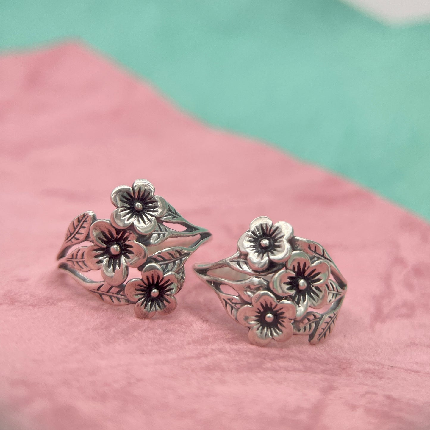 Cherry Blossom Cluster Ring
