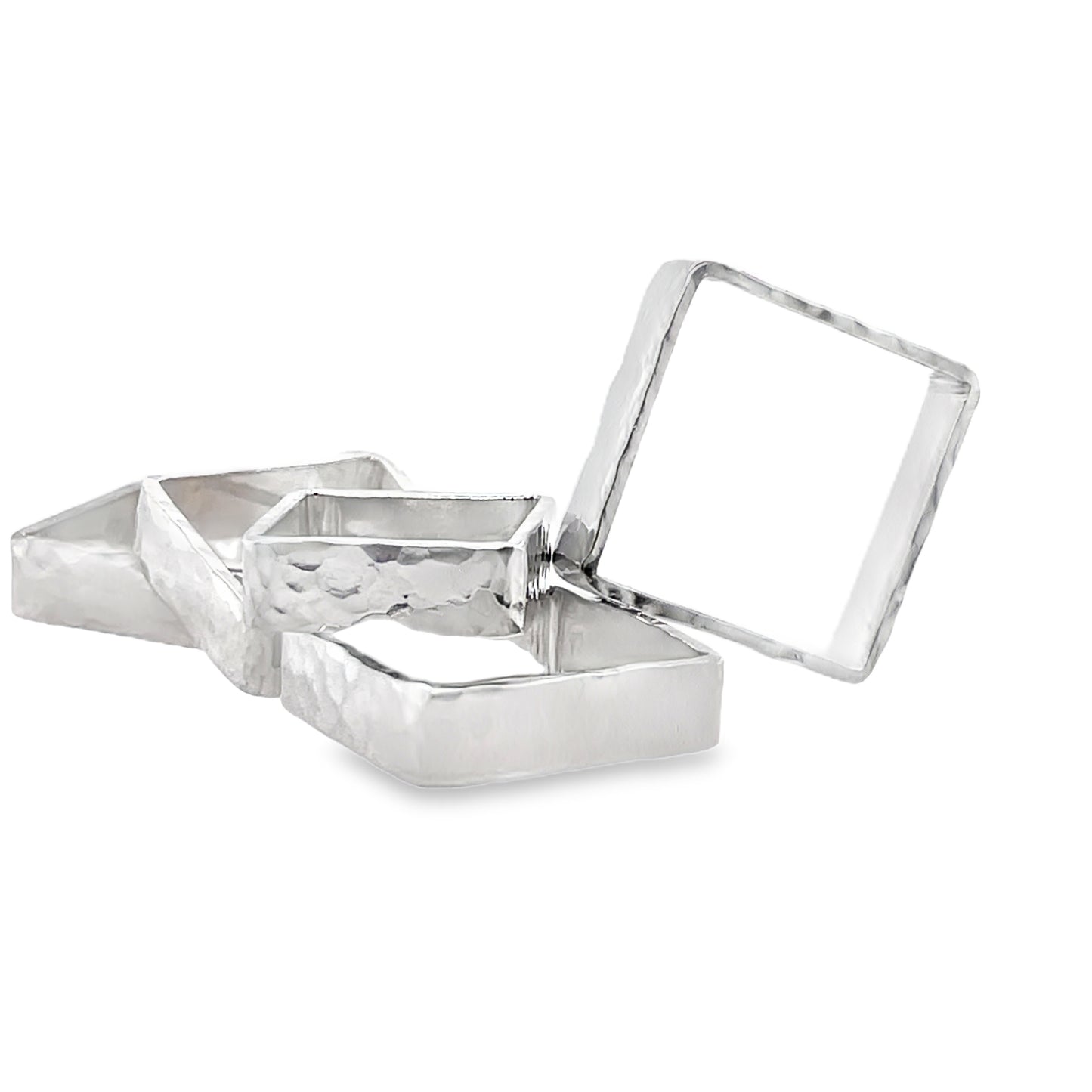 Sterling Square Rings