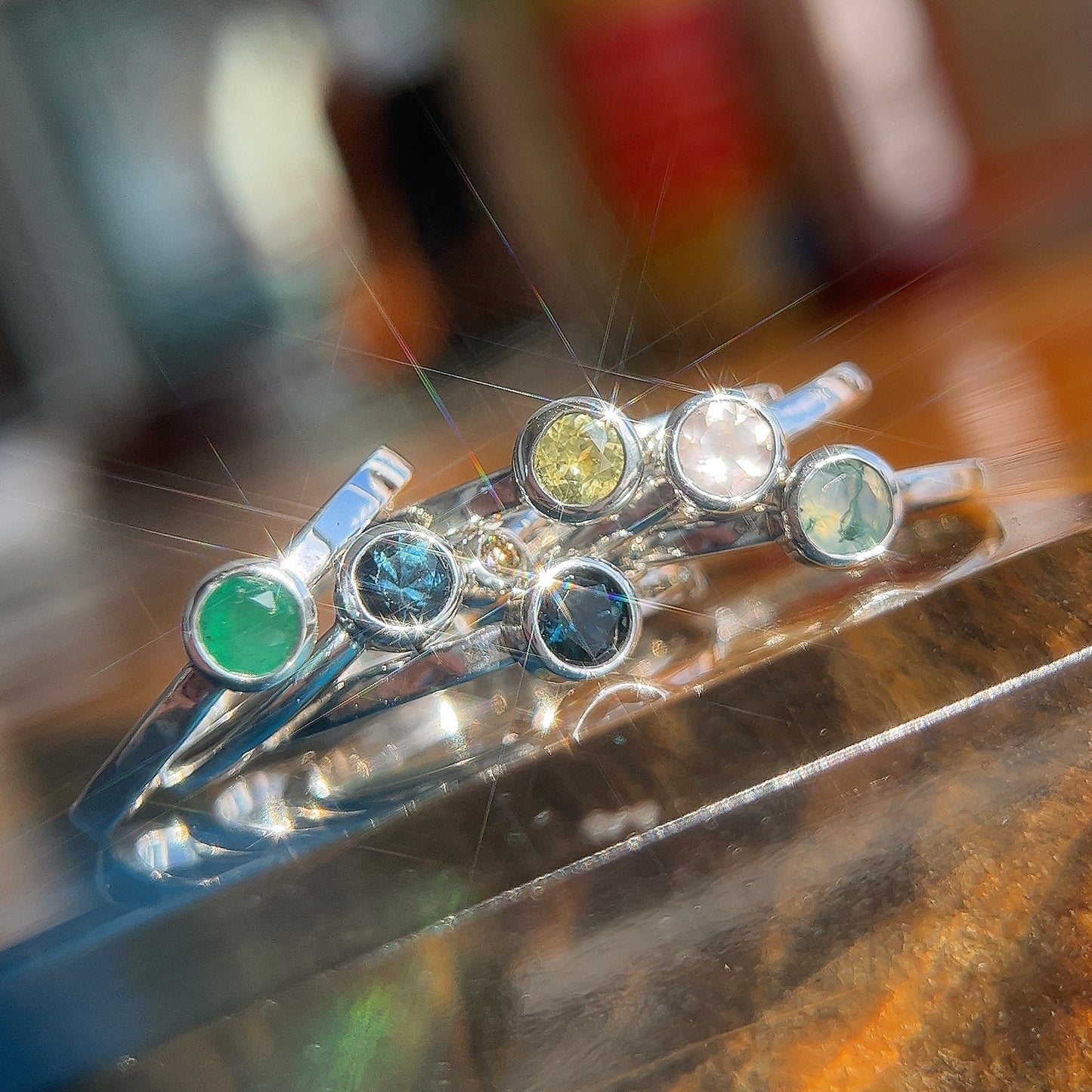 Candy Gemstone Stacking Rings - Create Your Own