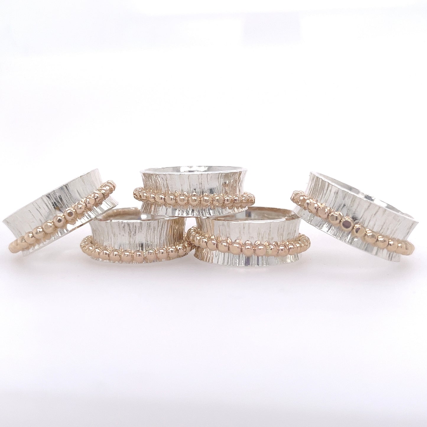 Beaded Spinner Rings