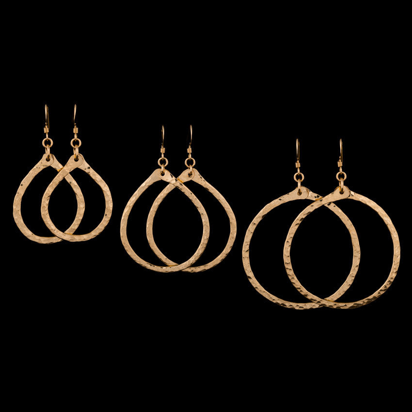 Small Hammered Hoops