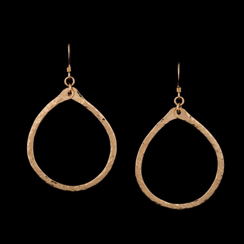 Medium Hammered Hoops