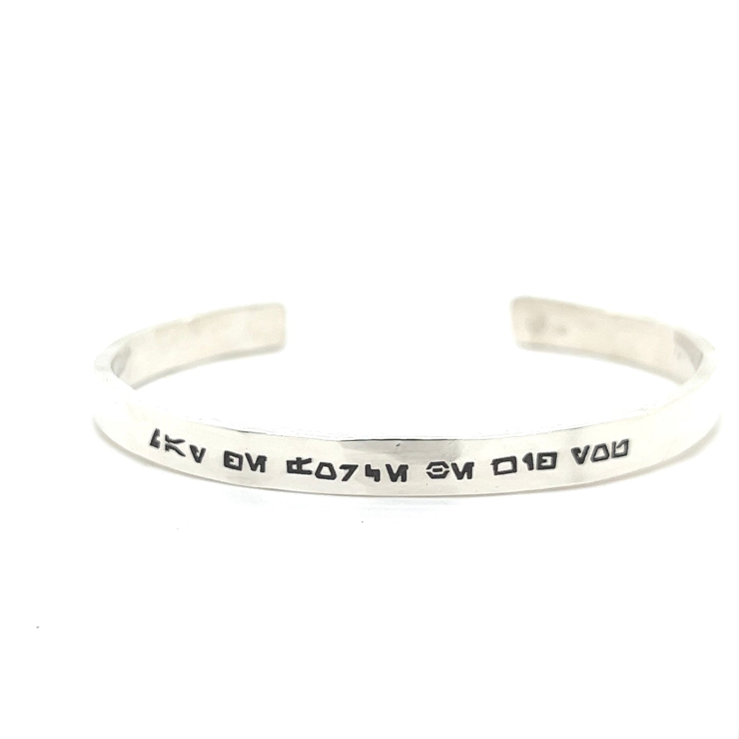 Aurebesh Bangle: “May the Force Be With You”