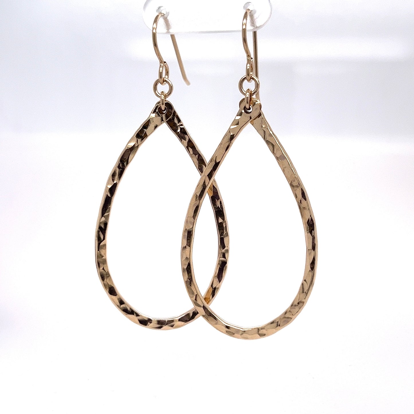 Medium Hammered Hoops