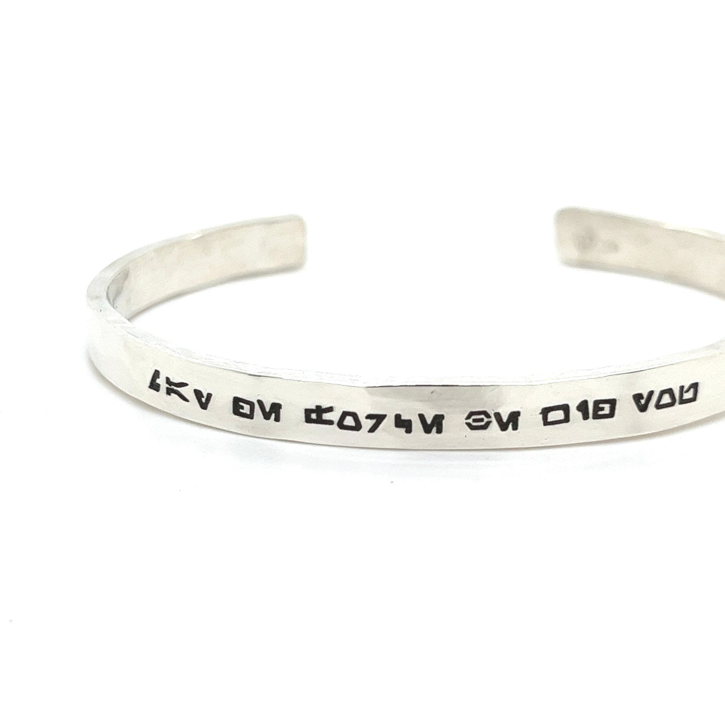 Aurebesh Bangle: “May the Force Be With You”