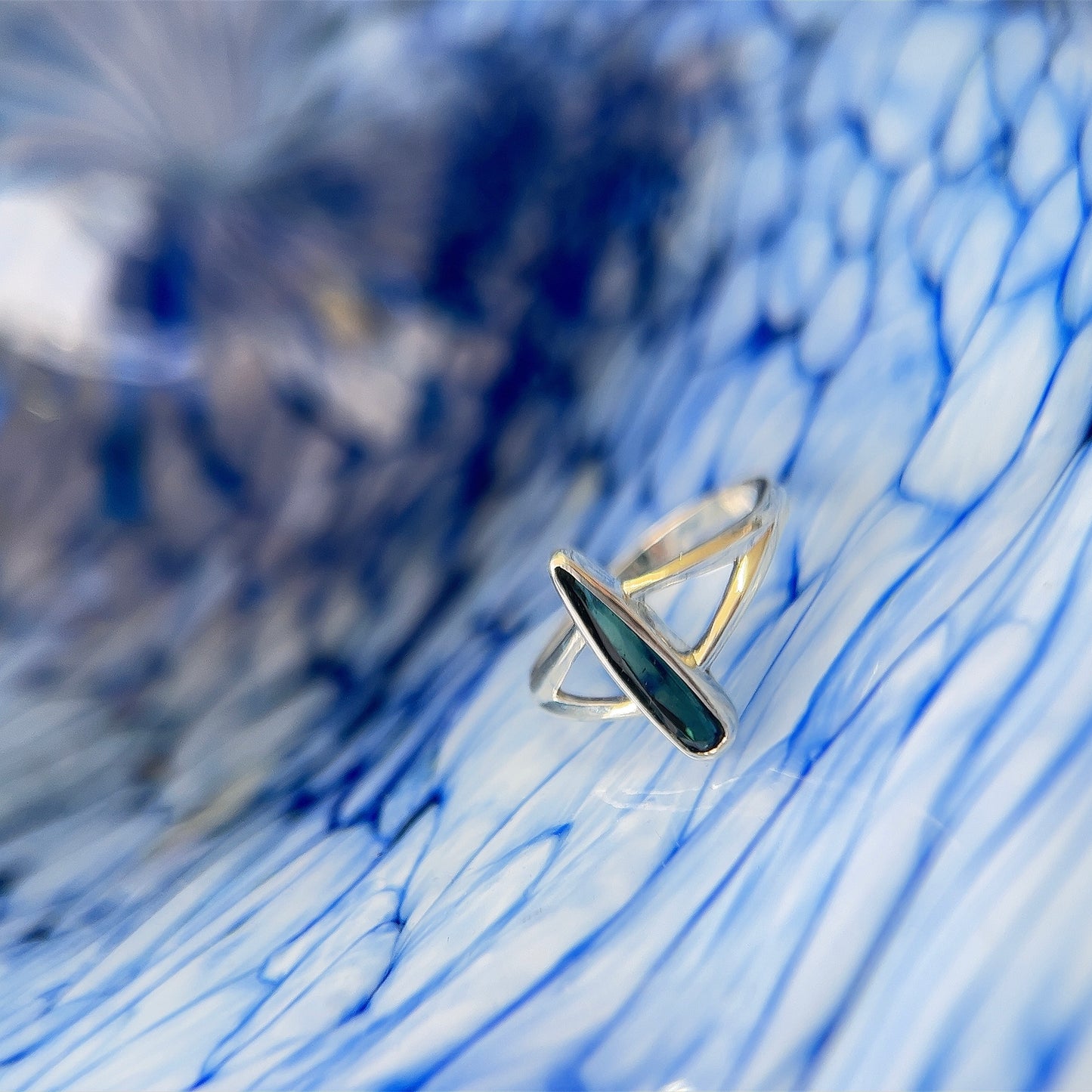 Tourmaline Raindrop Ring