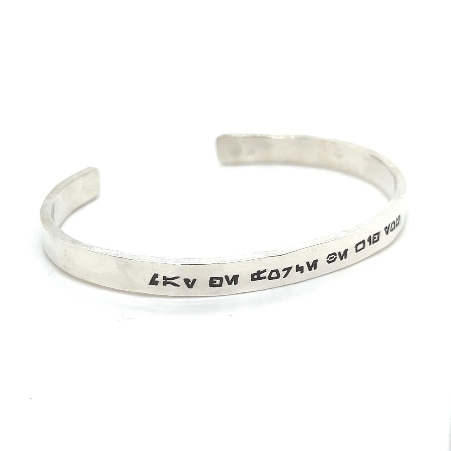 Aurebesh Bangle: “May the Force Be With You”