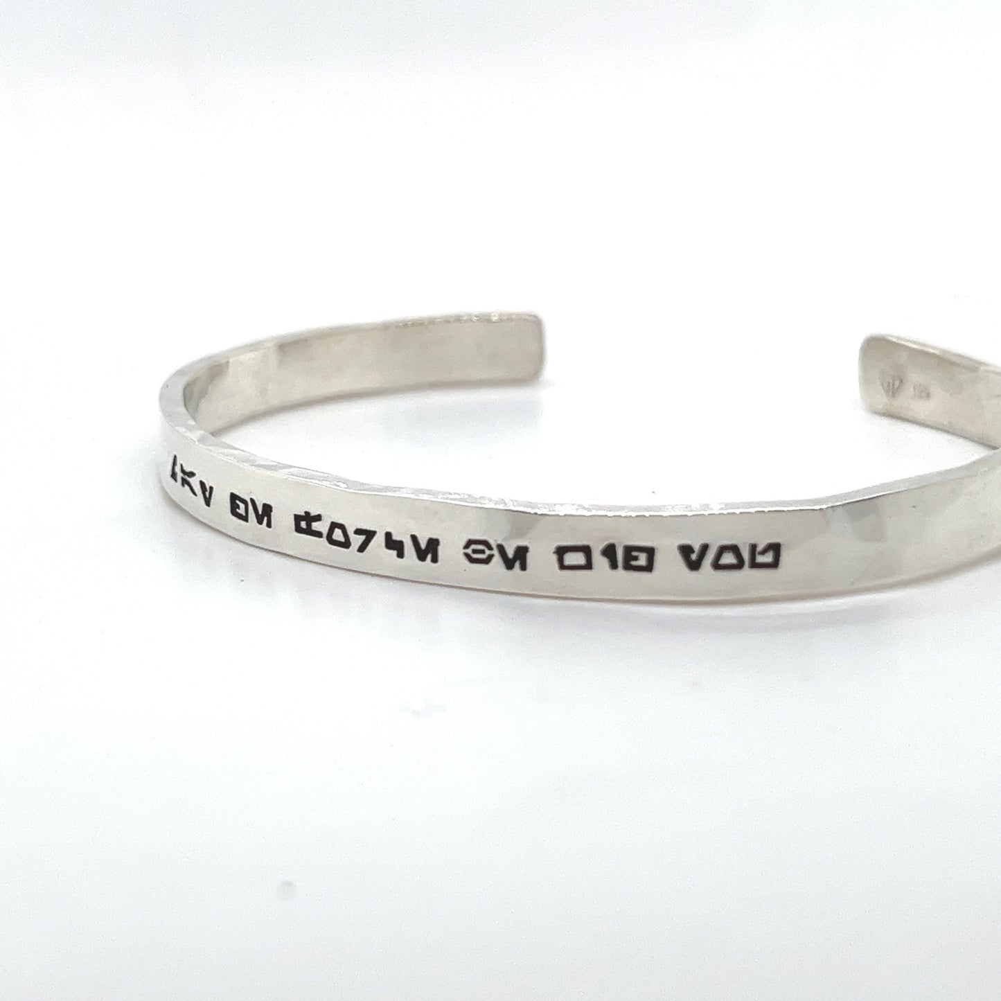 Aurebesh Bangle: “May the Force Be With You”