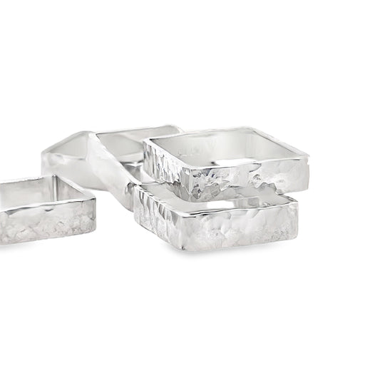 Sterling Square Rings