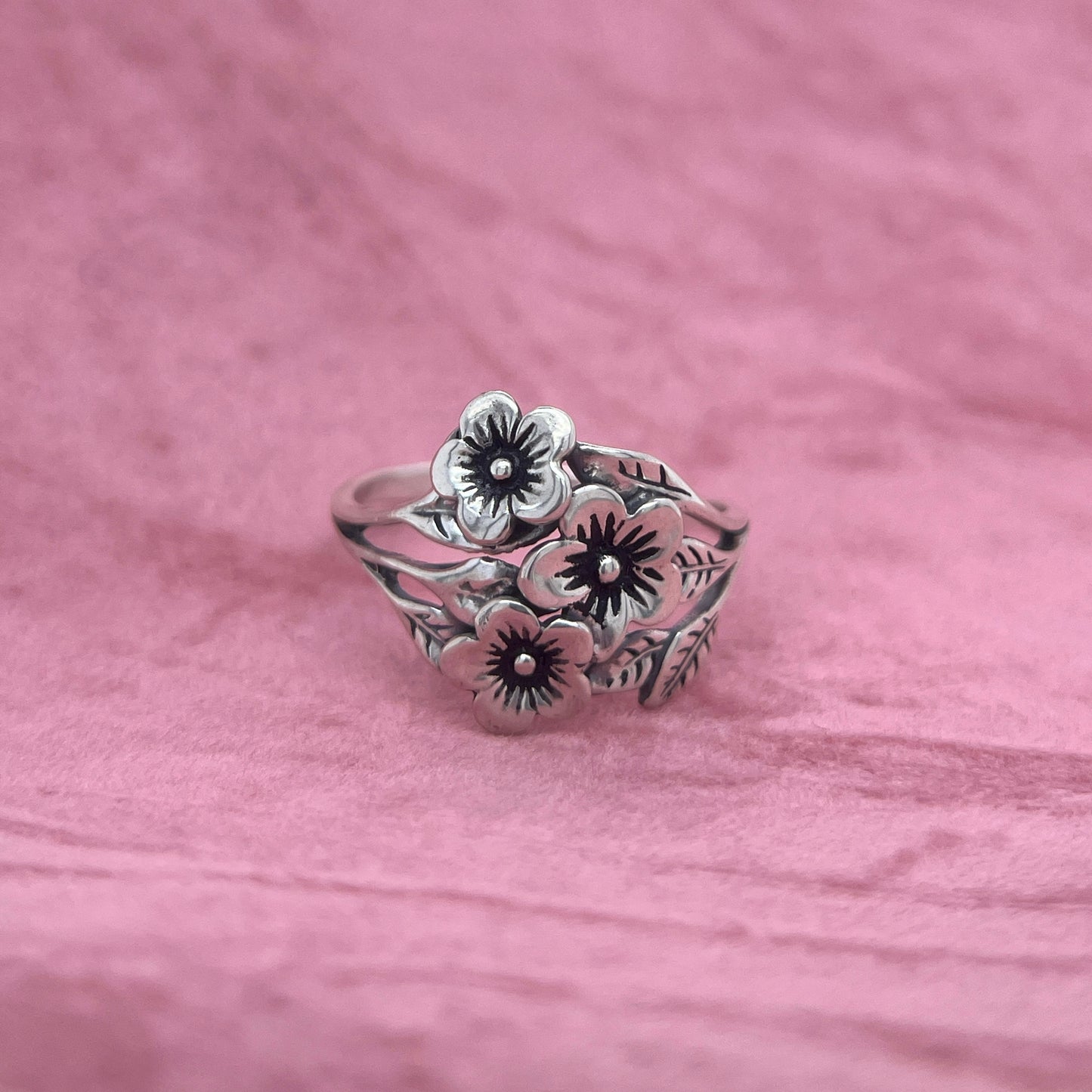 Cherry Blossom Cluster Ring