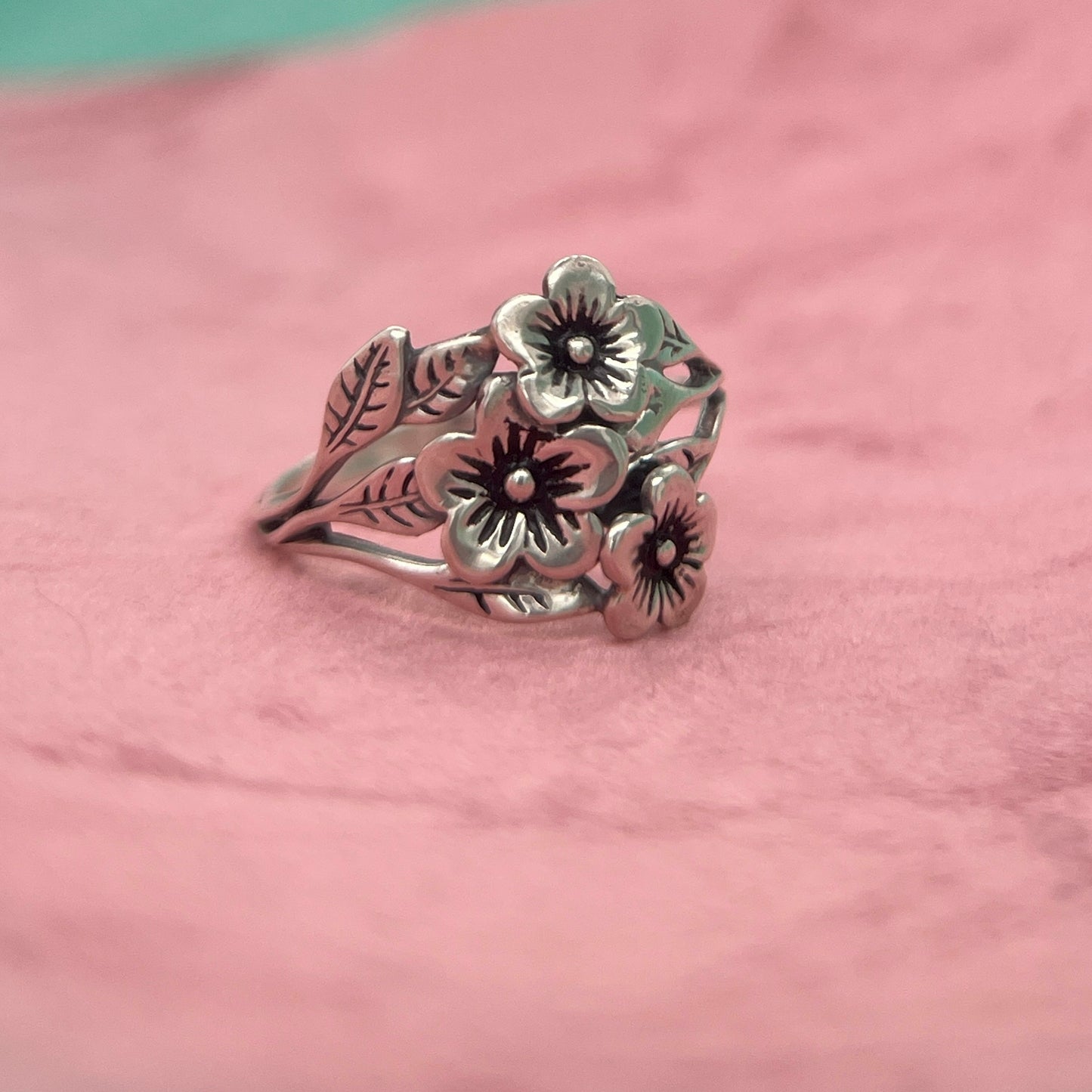 Cherry Blossom Cluster Ring