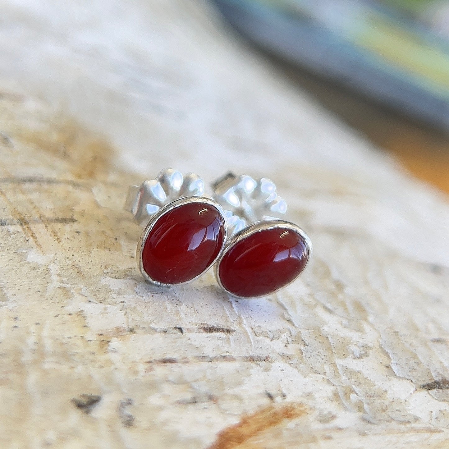 Carnelian Simple Studs