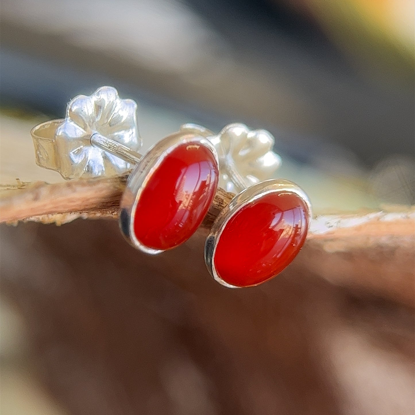 Carnelian Simple Studs