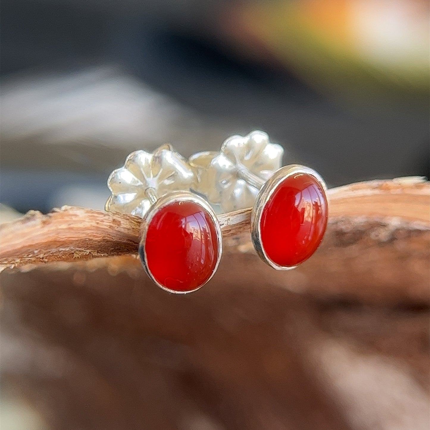 Carnelian Simple Studs