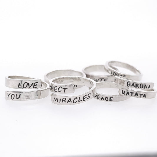 Stamped Rings *Can be customized*