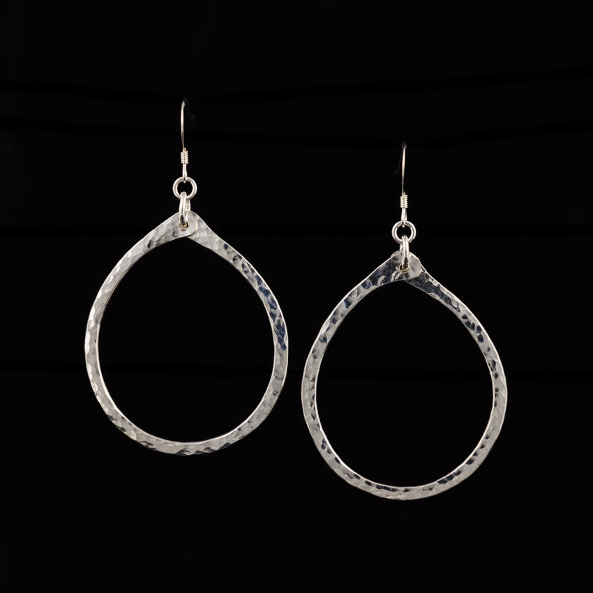 Medium Hammered Hoops