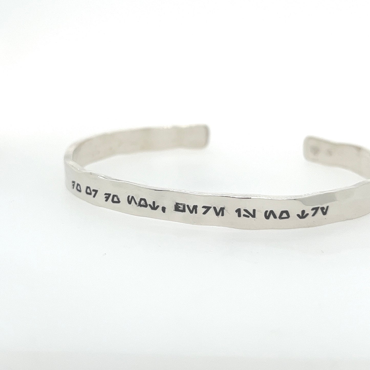 Aurebesh Bangle: “Do or do not, there is no try”