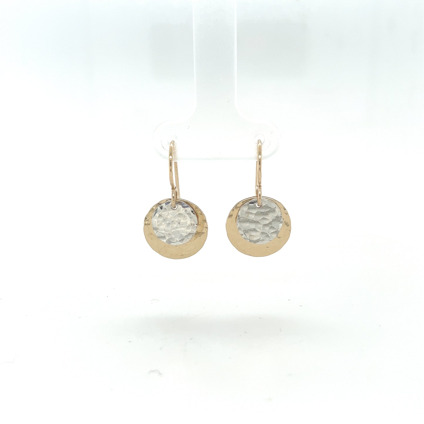 Mixed Metal Gold Filled Microtag Earrings