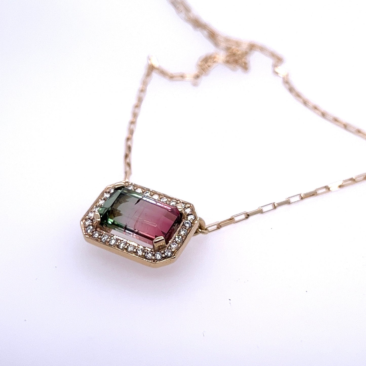 Watermelon Tourmaline Necklace