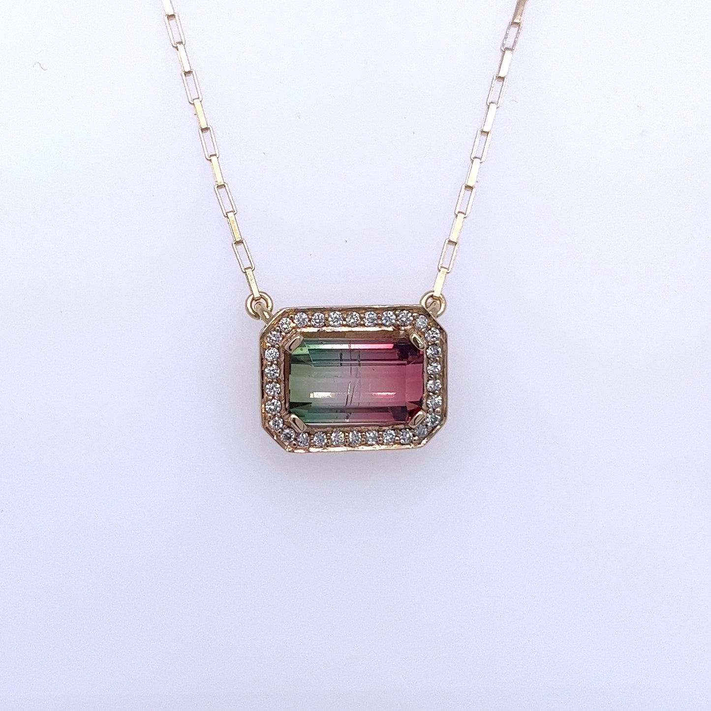Watermelon Tourmaline Necklace