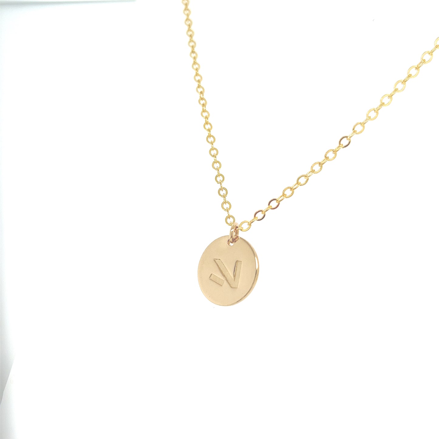 14k Gold Filled Aurebesh Microtag Necklace